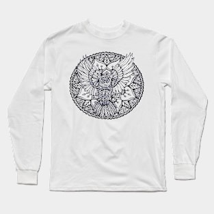 Owl Mandala Long Sleeve T-Shirt